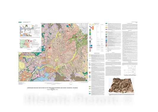 Map : Integrated investigations of environmental effects of historical mining in the Animas River watershed, San Juan County, Colorado, 2008 Cartography Wall Art :