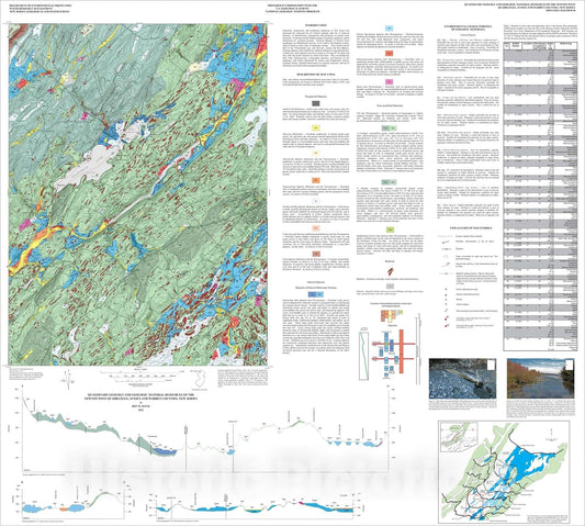 Map : Quaternary geology and geologic material resources of the Newton West quadrangle, Sussex and Warren counties, New Jersey, 2012 Cartography Wall Art :