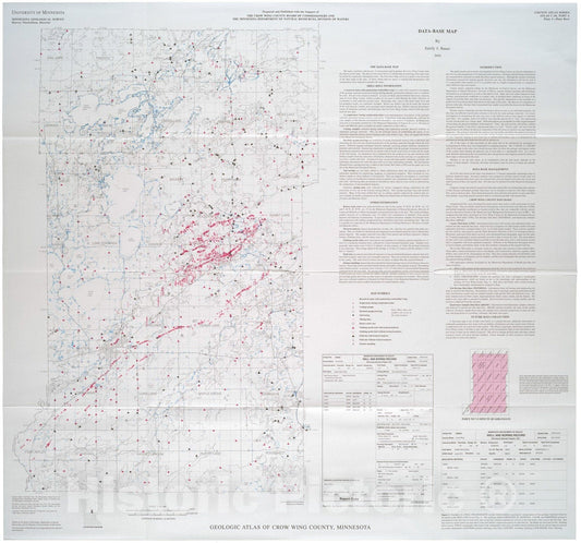 Map : Geologic atlas of Crow Wing County, Minnesota (Part A), 2004 Cartography Wall Art :
