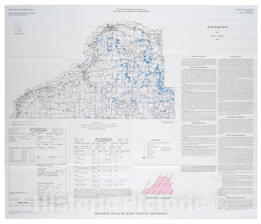 Map : Geologic atlas of Scott County, Minnesota, 2006 Cartography Wall Art :