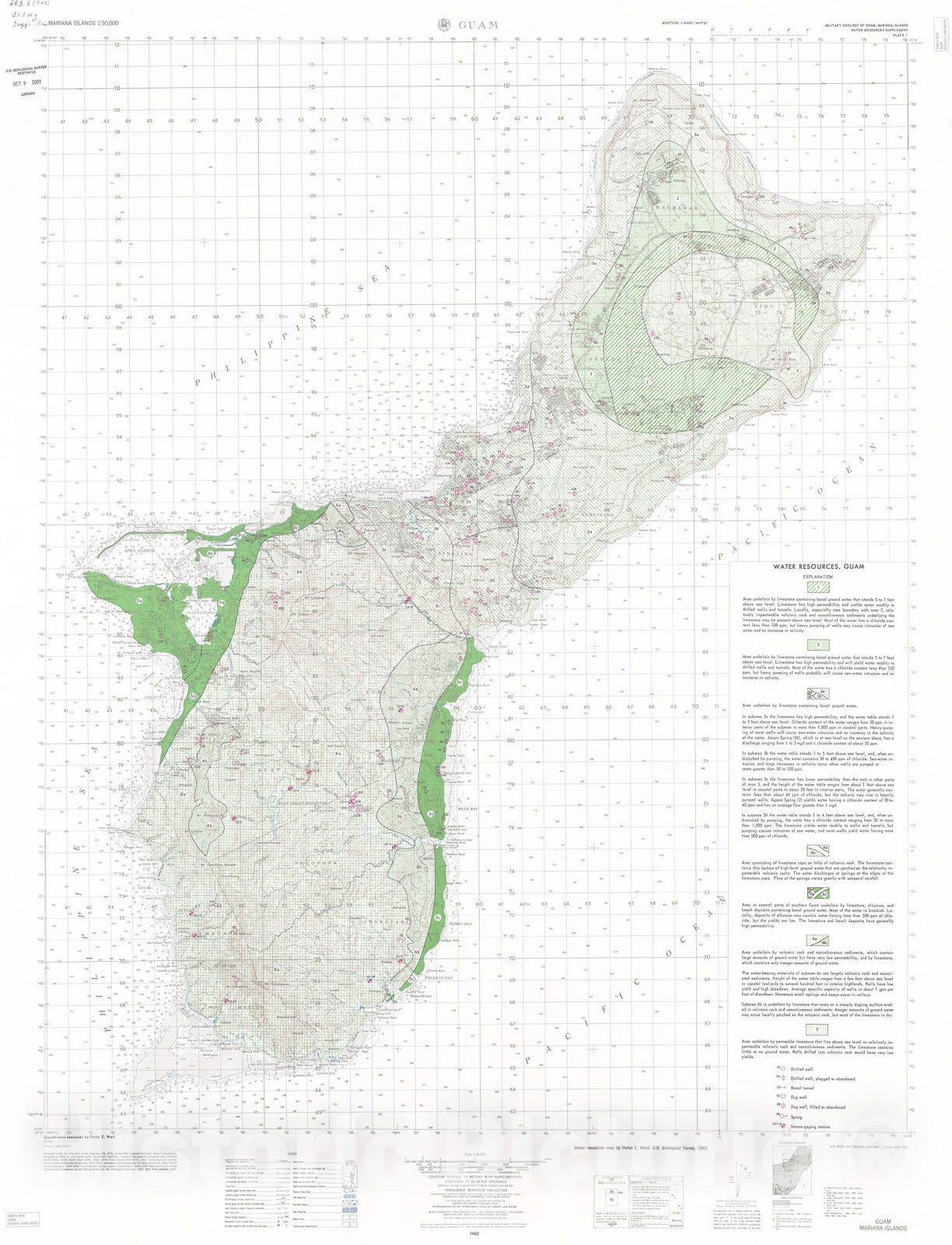 Map : Water resources supplement, 1962 Cartography Wall Art :