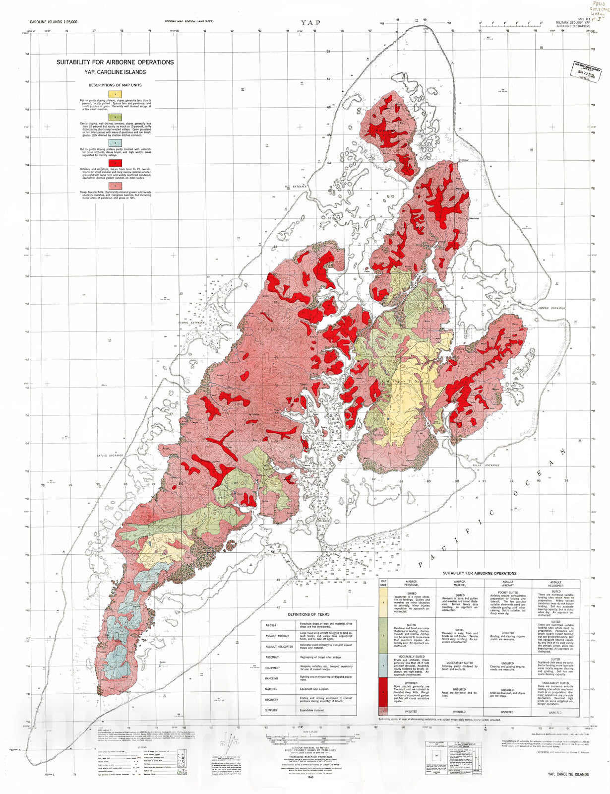 Map : Part III.  Tactical aspects of terrain (u), 1960 Cartography Wall Art :
