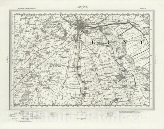Historic Map : 114 Lincoln (Hills), 1899, Vintage Wall Art