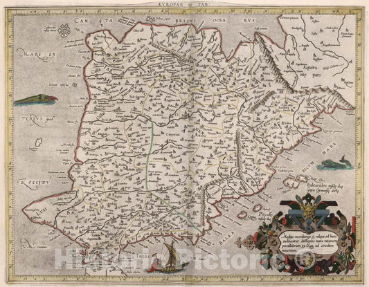 Historic Map : Evropae, II Tab, 1618, Vintage Wall Art