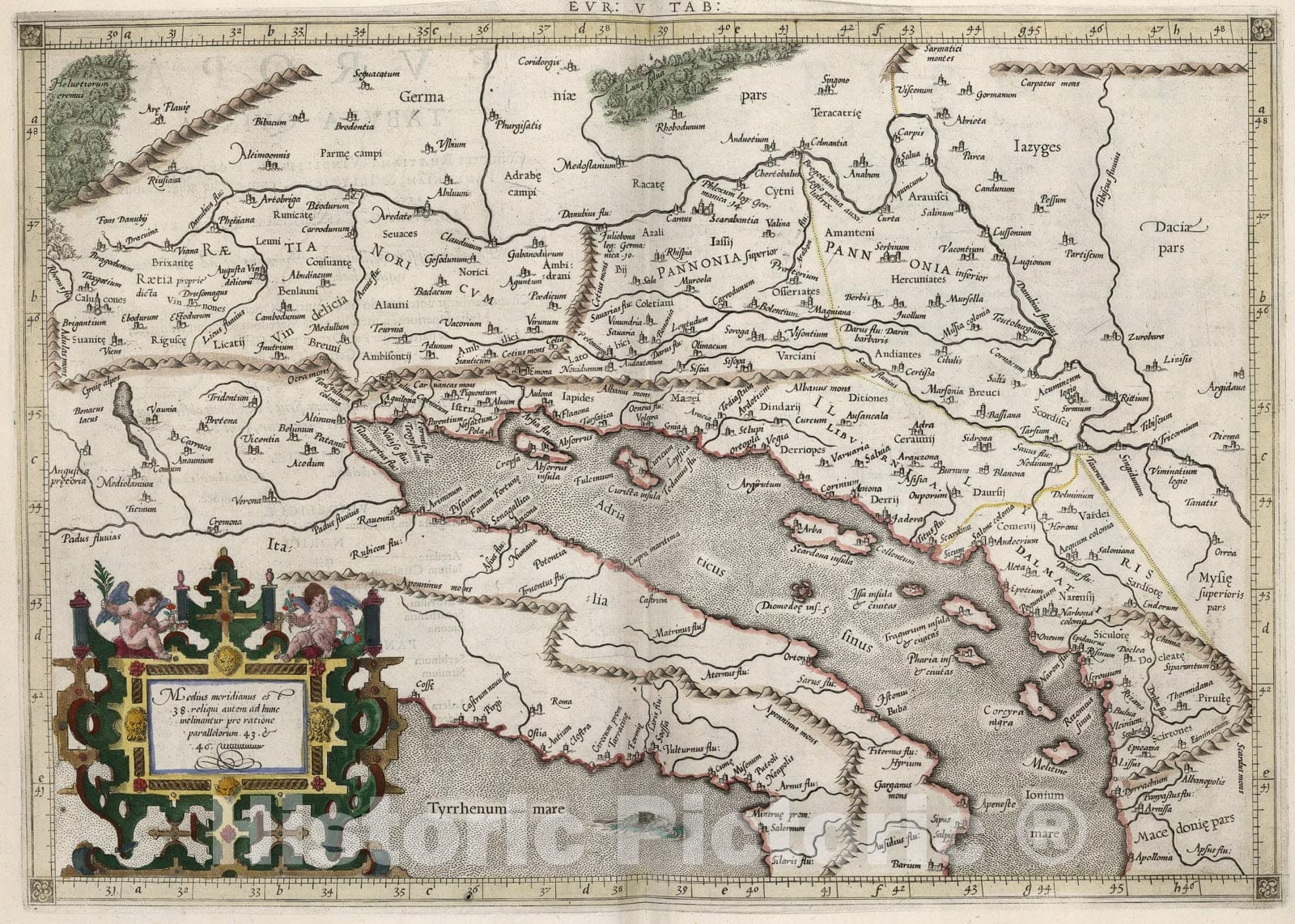 Historic Map : Evropae, V Tab., 1618, Vintage Wall Art