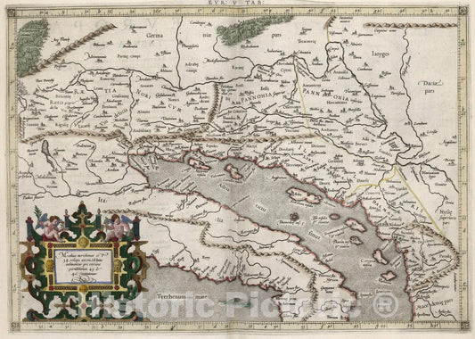 Historic Map : Evropae, V Tab., 1618, Vintage Wall Art