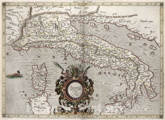 Historic Map : Evropae, VI Tab., 1618, Vintage Wall Art