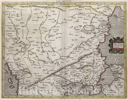 Historic Map : Evropae, IXTabvla, 1618, Vintage Wall Art