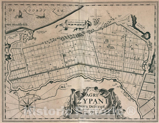 Historic Map : Agri Zypani Nova Descript., 1617, Vintage Wall Art