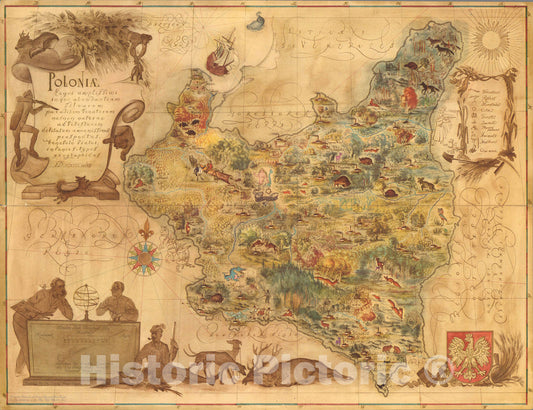 Historic Map : Poloniae., 1938, Vintage Wall Art