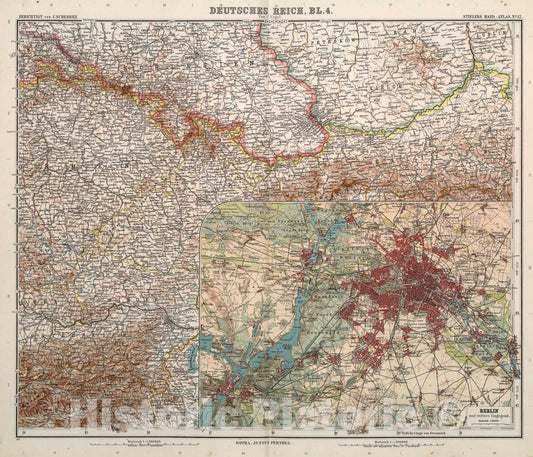 Historic Map : Nr. 12. Deutsches Reich, Bl. four ... von C. Vogel., 1911, Vintage Wall Art