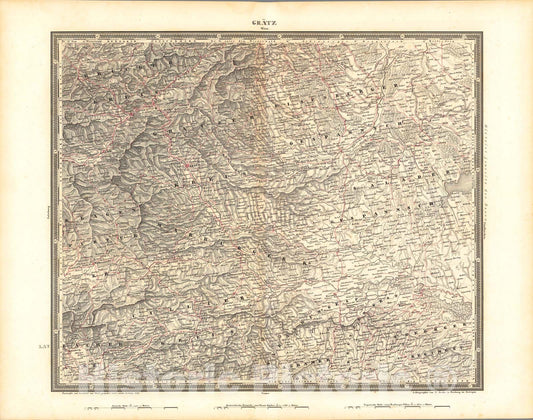 Historic Map : Gratz, 1838, Vintage Wall Art