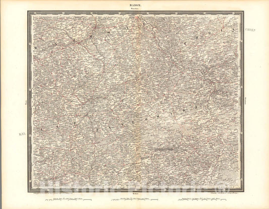 Historic Map : Radom, 1838, Vintage Wall Art
