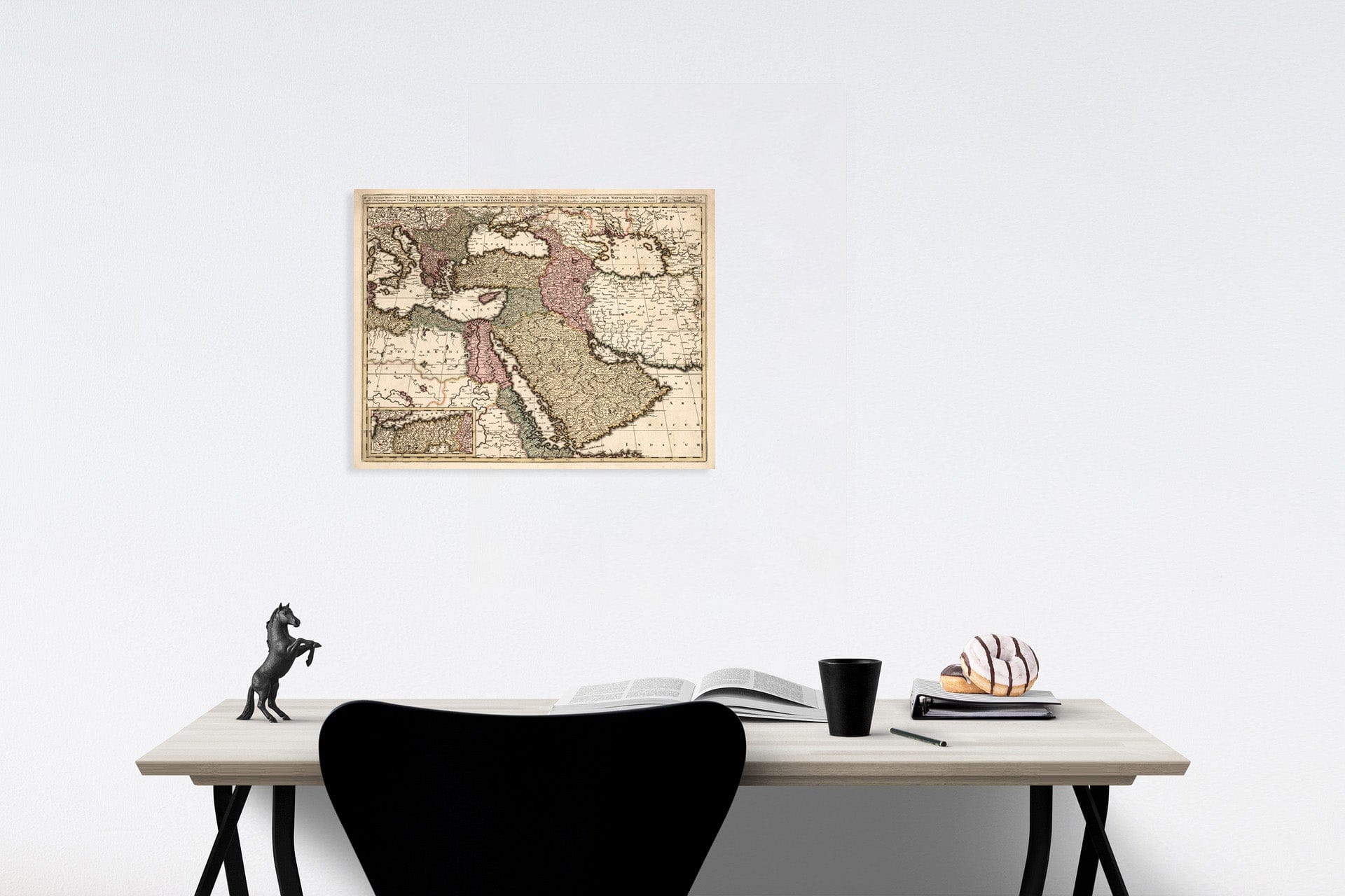 Ottoman Empire in Europe, Asia, and Africa - 1740 Historical Map Print