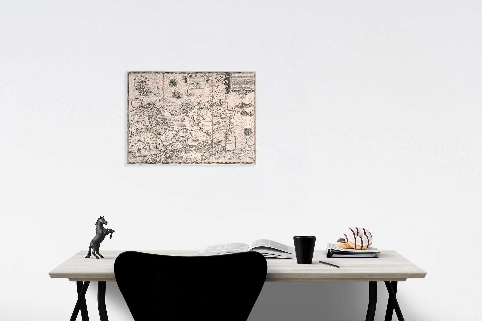 East Asia, China, Indochina, Malacca, Sumatra, Java, Moluccas, Philippines and Japan - River Map, 1595