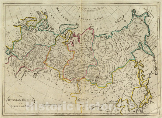 Historic Map : Russian Empire., 1814, Vintage Wall Art