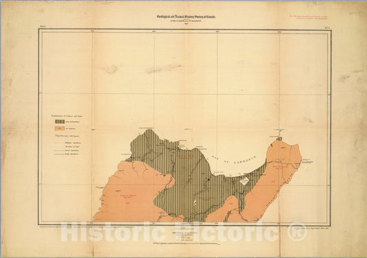 Historic Map : Province of Nova Scotia (Island of Cape Breton). Sheet no. 1., 1884, Vintage Wall Art