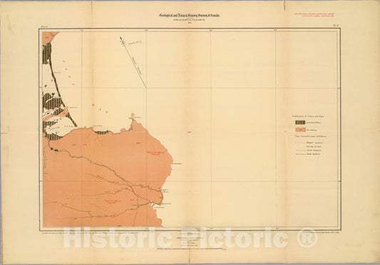 Historic Map : Province of Nova Scotia (Island of Cape Breton). Sheet no. 2., 1884, Vintage Wall Art