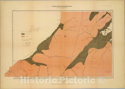 Historic Map : Province of Nova Scotia (Island of Cape Breton). Sheet no. 3., 1884, Vintage Wall Art