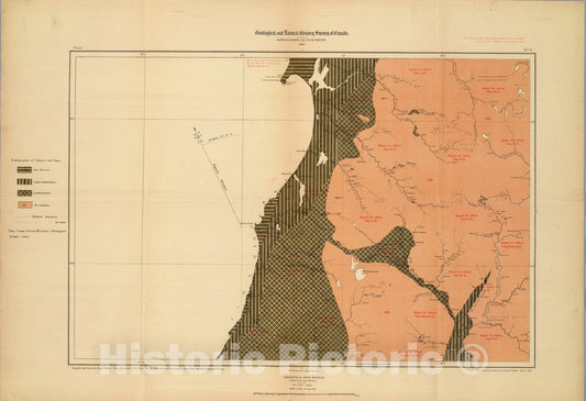 Historic Map : Province of Nova Scotia (Island of Cape Breton). Sheet no. 9., 1884, Vintage Wall Art