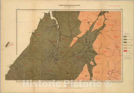 Historic Map : Province of Nova Scotia (Island of Cape Breton). Sheet no. 11., 1884, Vintage Wall Art