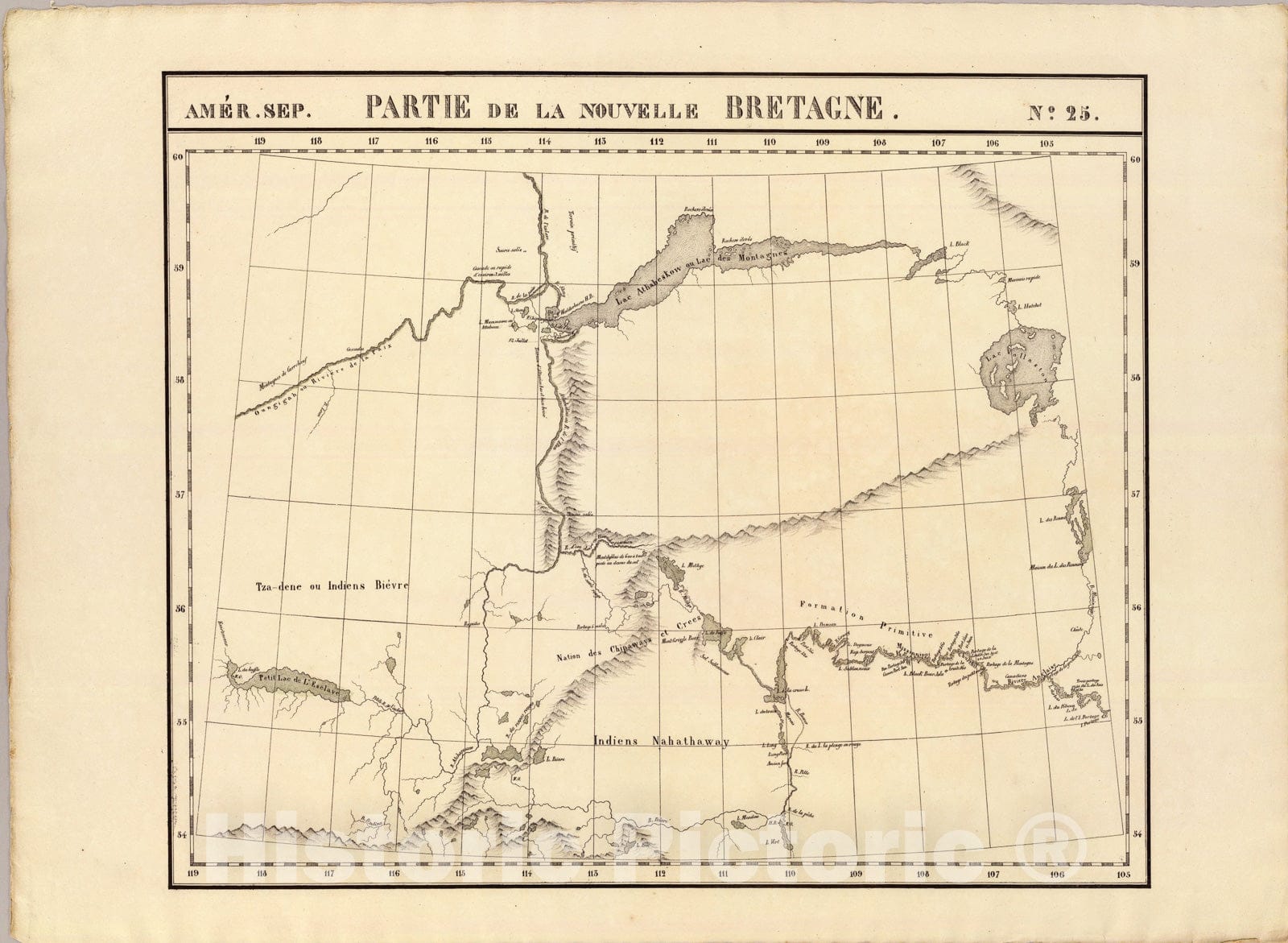 Historic Map : Partie, Nouvelle Bretagne. Amer. Sep. 25., 1827, Vintage Wall Art