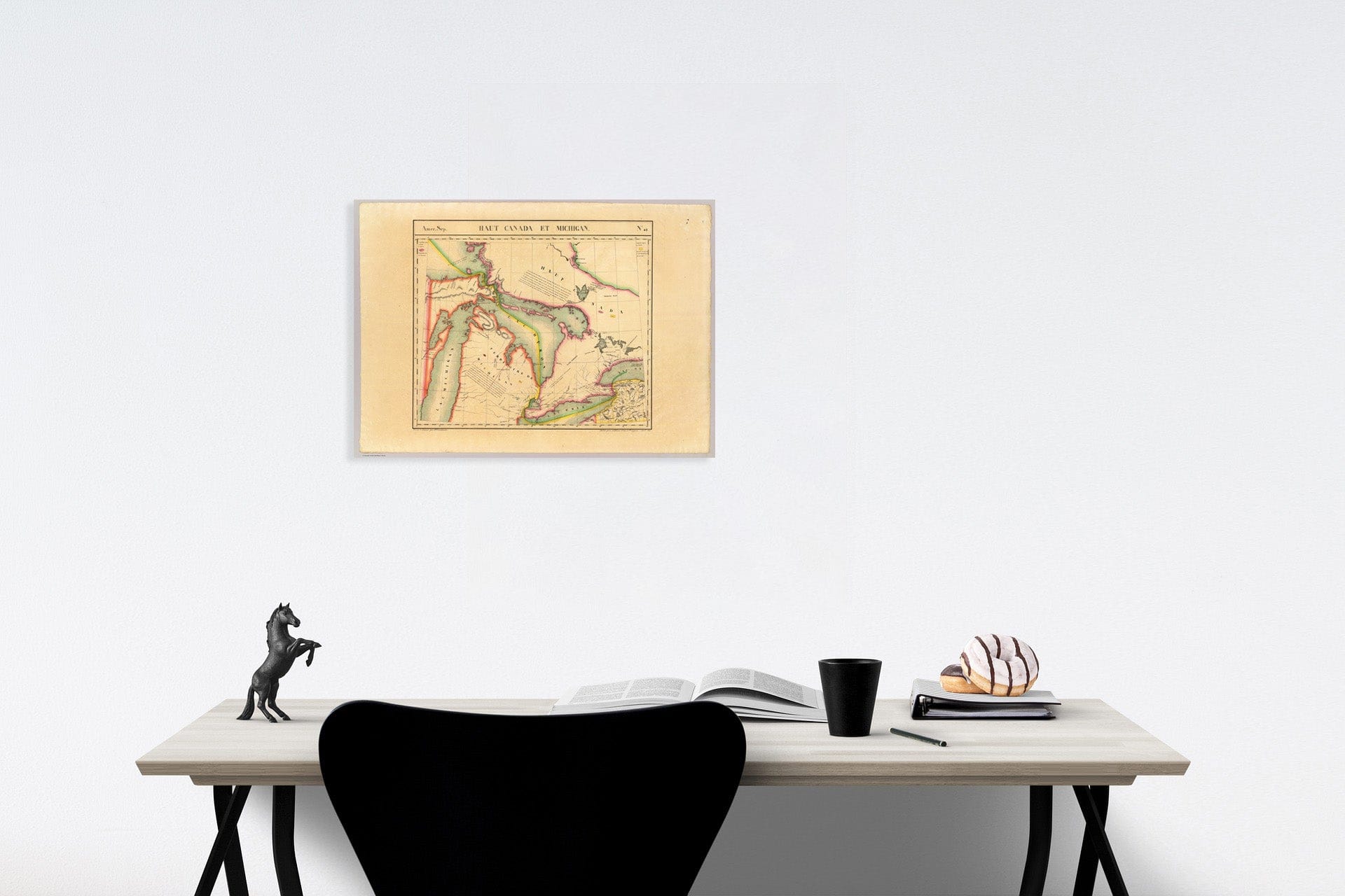 Upper Canada and Michigan - Mining Map, 1827 - Vandermaelen Atlas Print