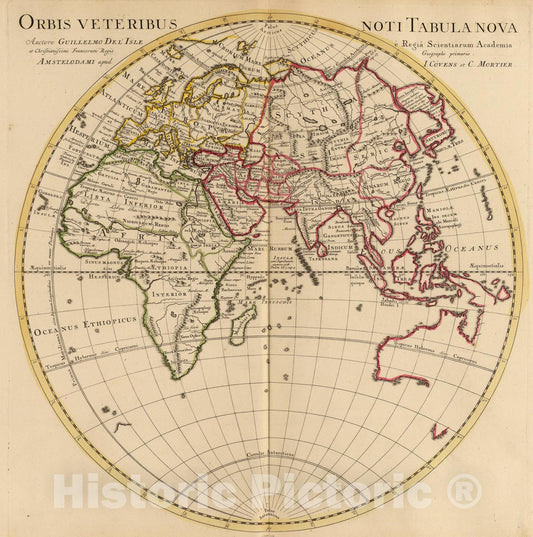 Historic Map : Orbis veteribus noti tabula nova., 1742, Vintage Wall Art