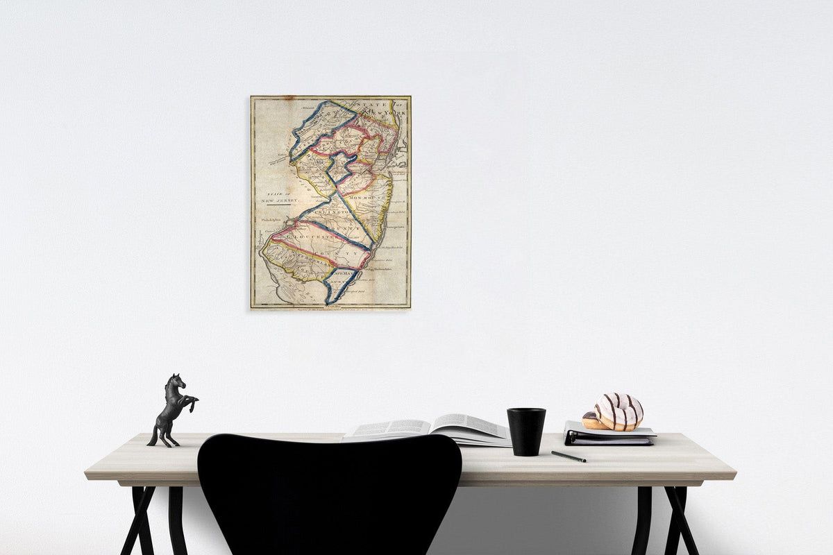 New Jersey, Rhode Island, Connecticut, South Carolina 1831 Pocket Atlas Maps