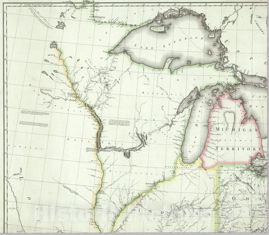 Historic Map : Sheet 1: United States of Nth. America., 1812, Vintage Wall Art