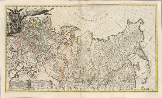Historic Map : Mappa Generalis Totius Imperii Russici, 1745, Vintage Wall Art