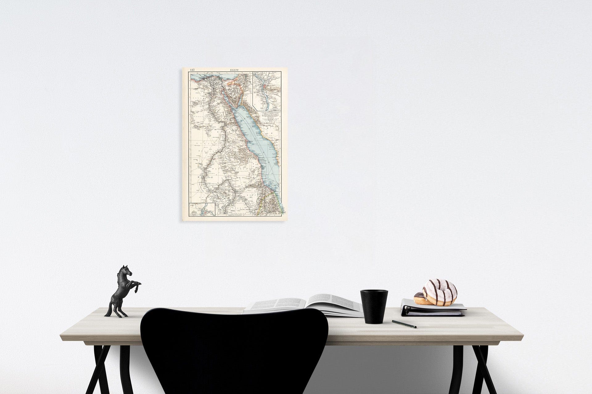 Egypt - Railroad Map, 1900 - The Times Atlas Historical Reproduction