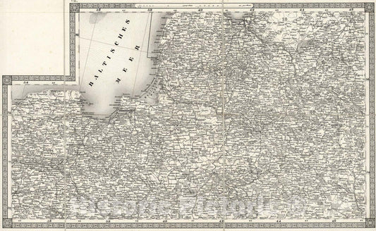 Historic Map : Konigsberg. VII, 1837, Vintage Wall Art