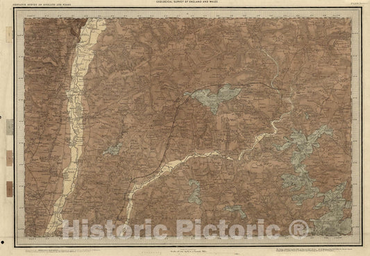 Historic Map : 1. Brentwood, NW Quad., 1868, Vintage Wall Art