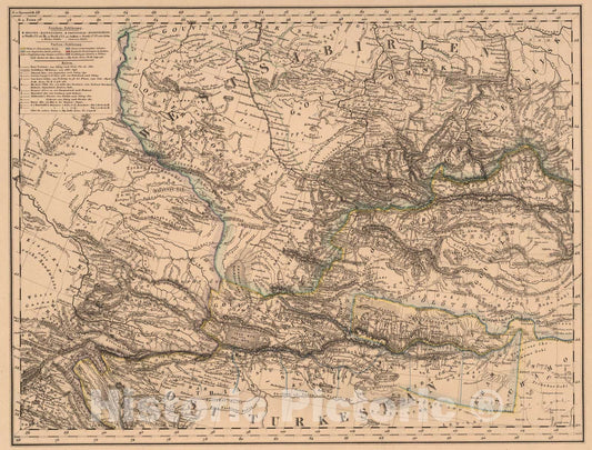 Historic Map : West Siberia., 1833, Vintage Wall Art