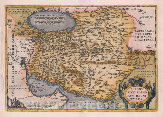 Historic Map : Persici Sive Sophorum Regni Typus, 1584, , Vintage Wall Art
