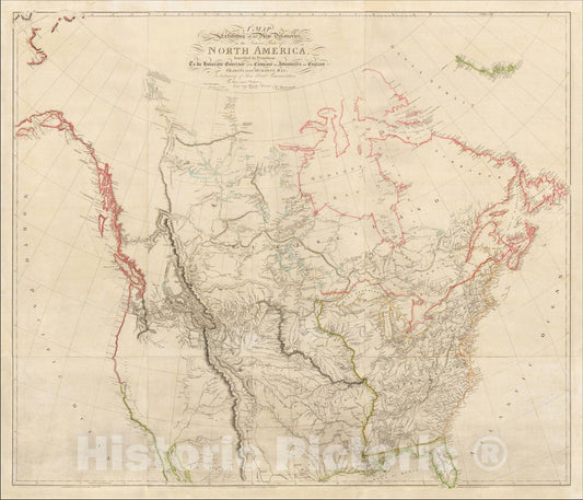Historic Map : New Discoveries in the Interior Parts of North America, 1814, Aaron Arrowsmith, Vintage Wall Art