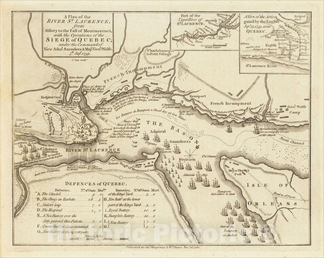 Historic Map : A Plan of the River St, 1780, John Cary, Vintage Wall Art