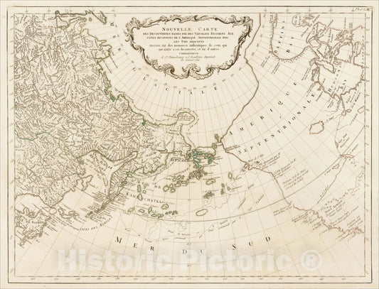 Historic Map : Nouvelle Carte Des Decouvertes Faites De L'Amerique Septentrionale Avec Les Pais Adiacents, 1784, 1784, Vintage Wall Art