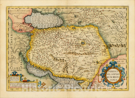 Historic Map : Persici Vel Sophorum Regni Typus, c1620, Gerhard Mercator, Vintage Wall Art