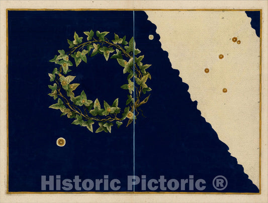 Historic Map : [ Corona Meridionalis ], 1624, , Vintage Wall Art