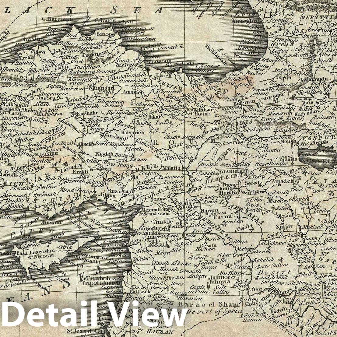 Historic Map : Turkey in Asia 