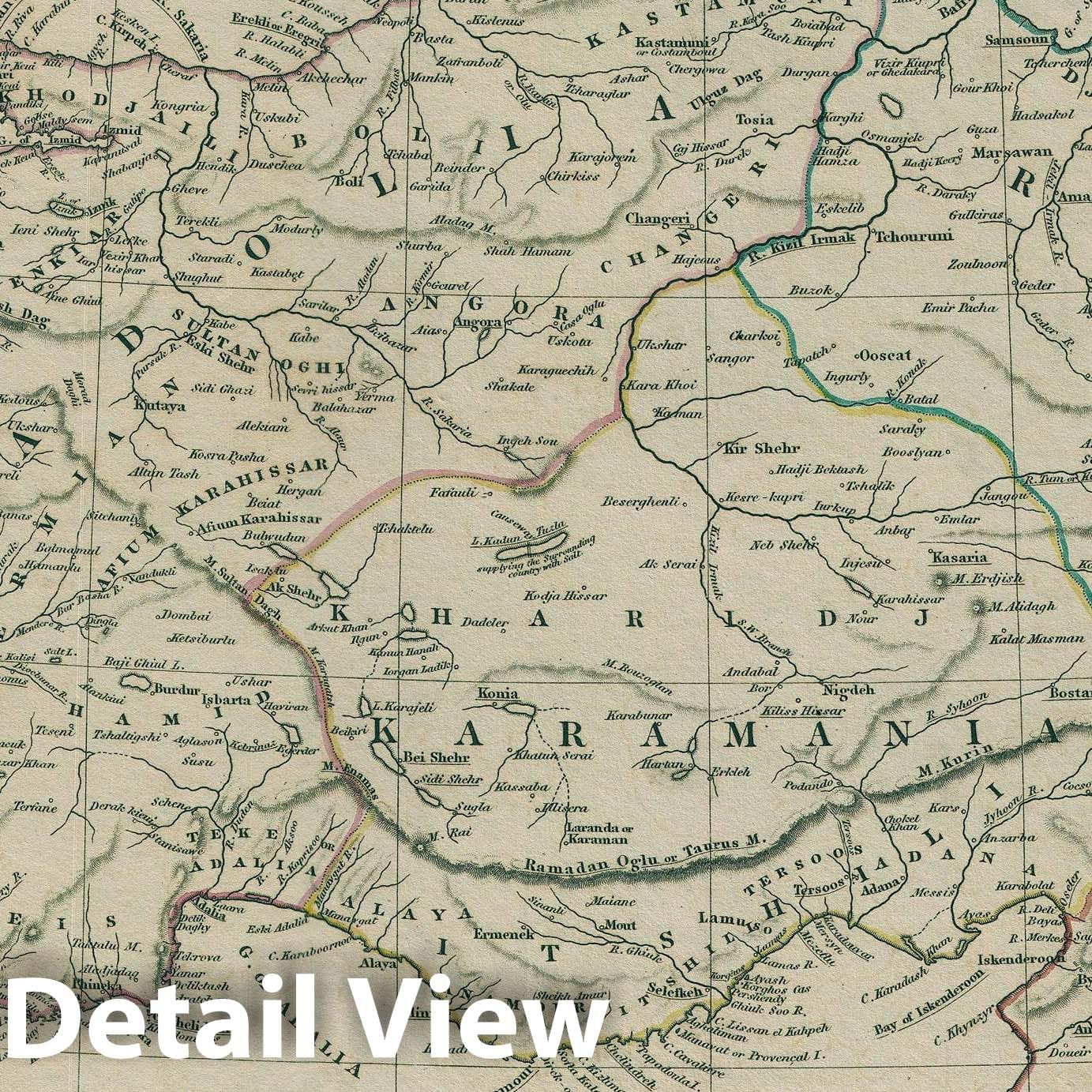 Historic Map : Turkey and Asia Minor, Arrowsmith, 1828, Vintage Wall Art