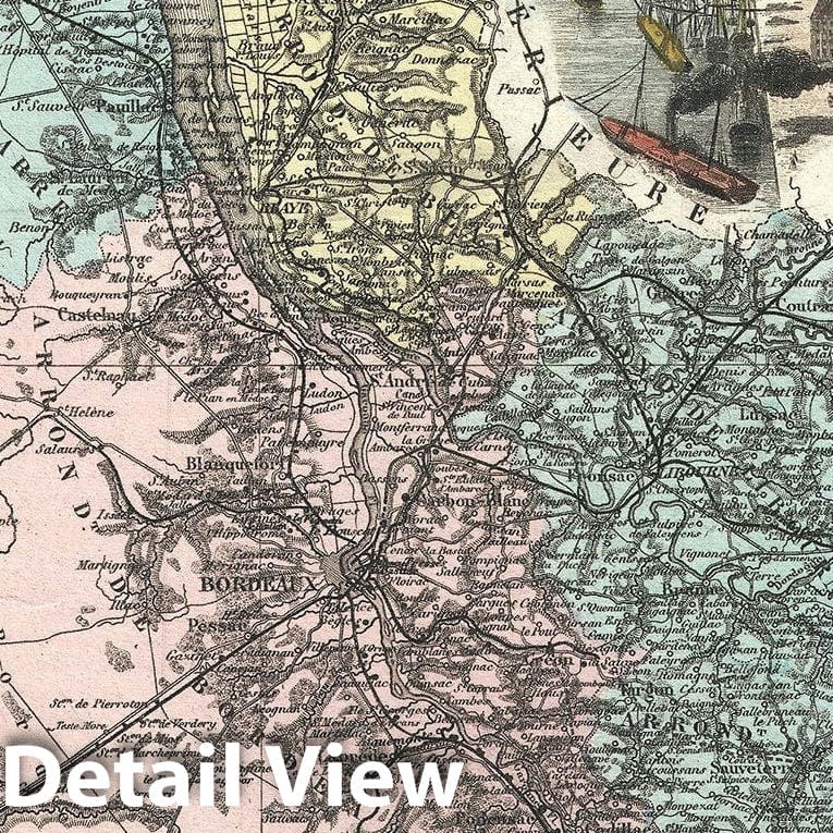 Historic Map : Gironde 