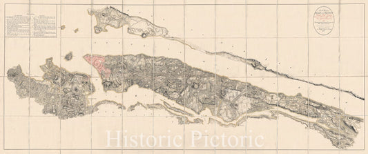 Historic Map : Map of New York City During The American Revolutionary War, 1782, Vintage Wall Art