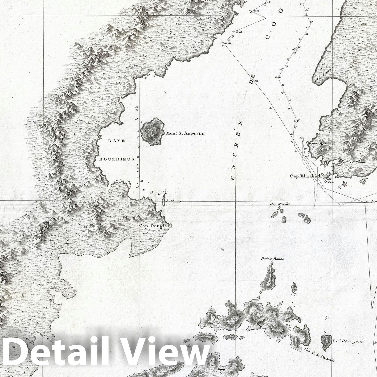 Historic Map : Alaska: Kodiak Island, Cook Inlet, Anchorage, Vancouver, 1799, Vintage Wall Art