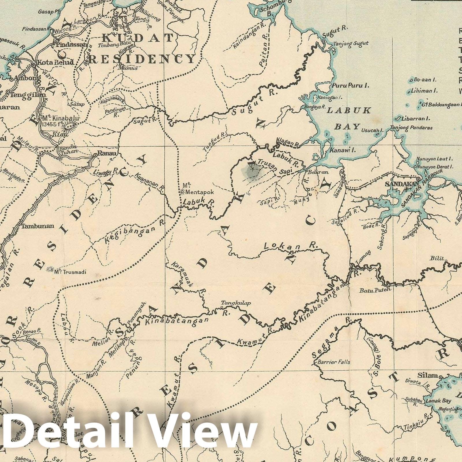 Historic Map : British North Borneo 