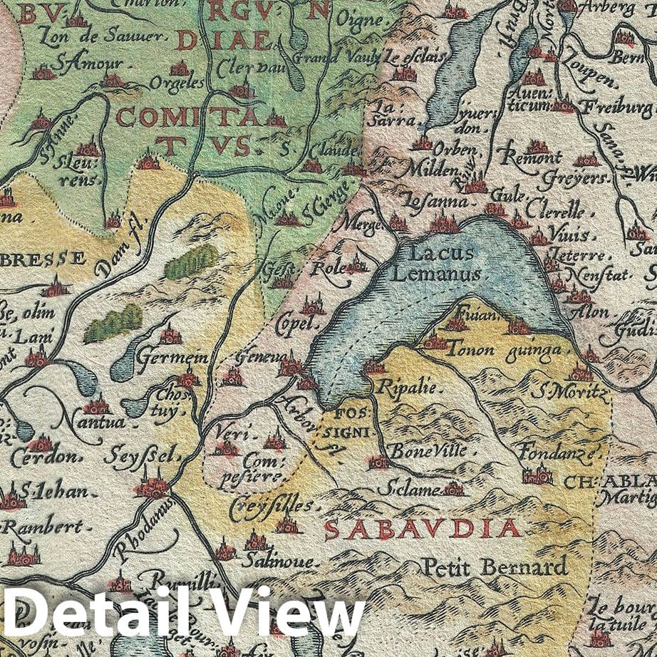 Historic Map : Burgandy 