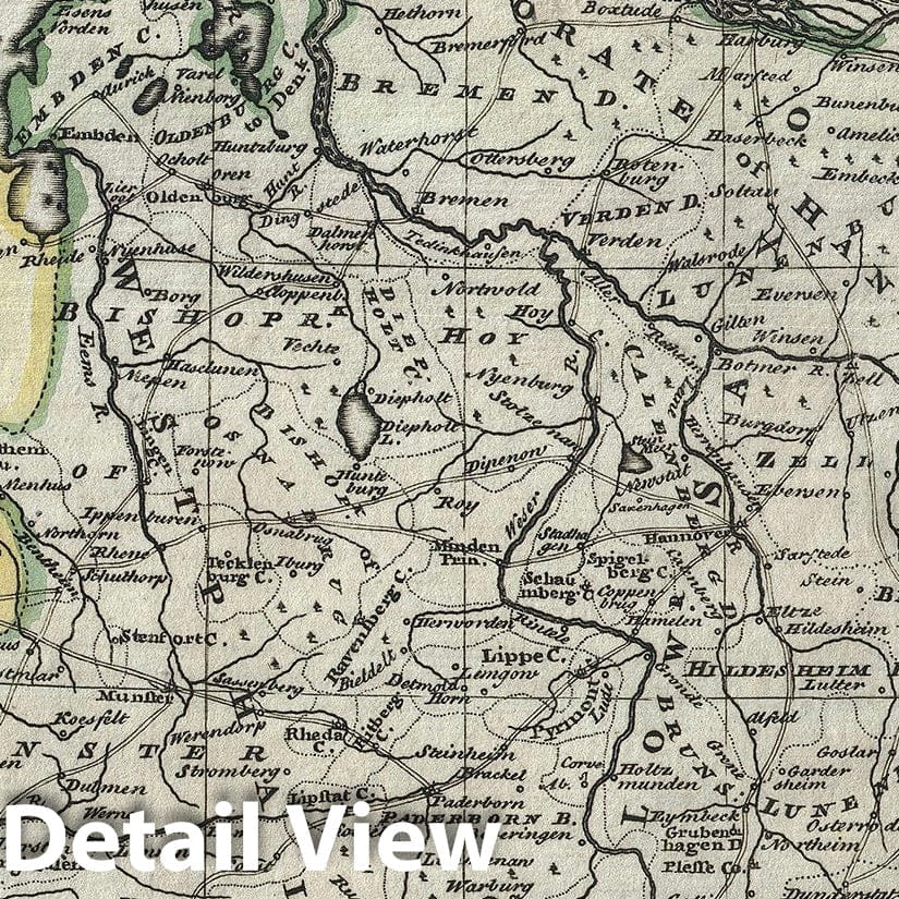 Historic Map : Northwestern Germany 