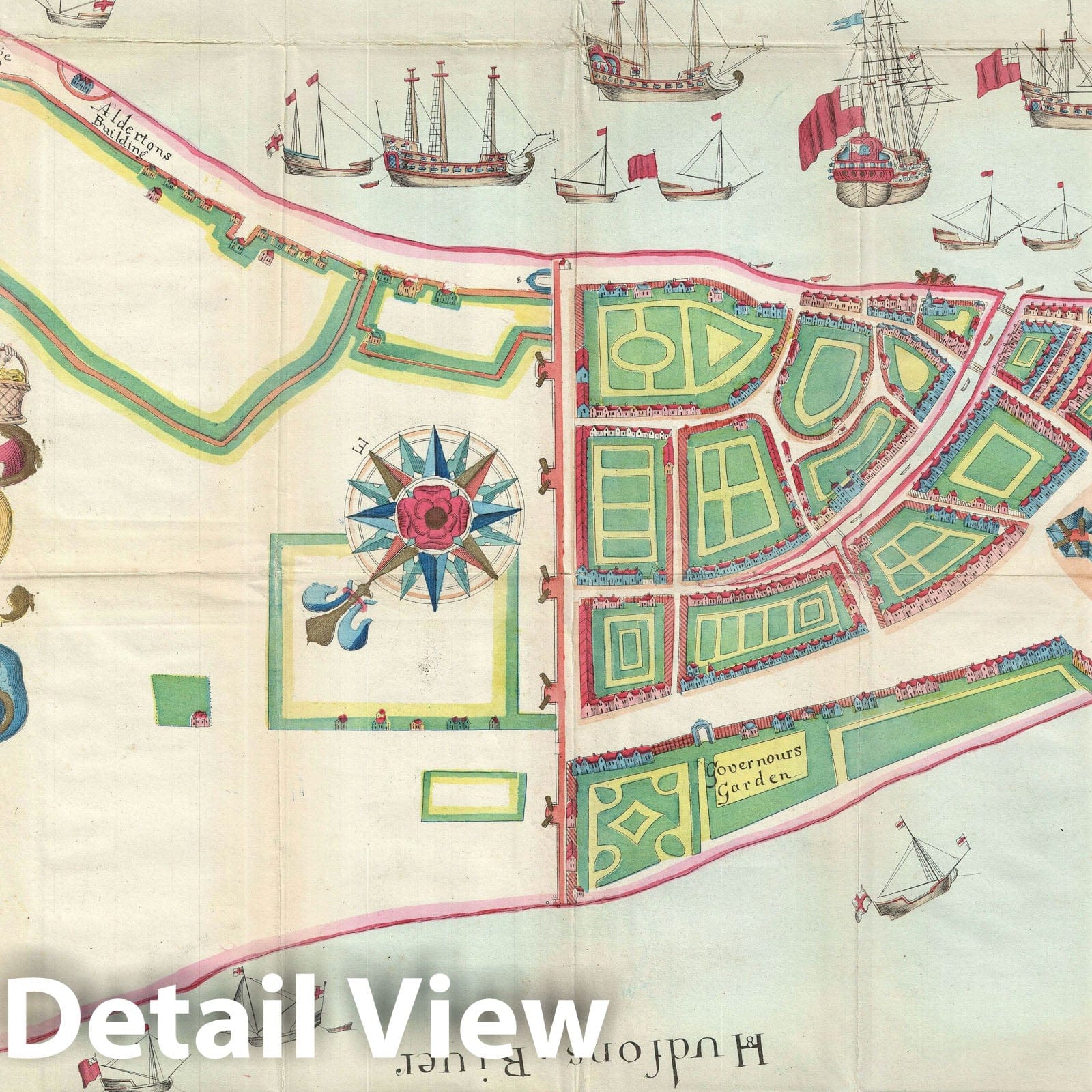 Historic Map : Map of New York City or 'The Duke's Plan' "1859 Reissue, 1664, Vintage Wall Art